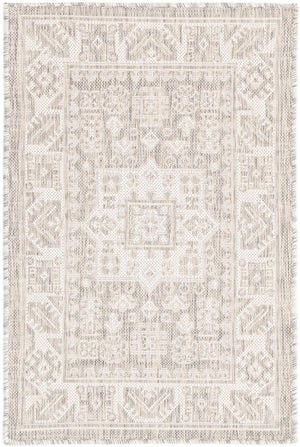 Unique Loom Blue Outdoor Aztec Rug – Durable 3' X 5' Design For Stylish Patios, Porches, And Sunrooms Gray  3162592-unique-loom