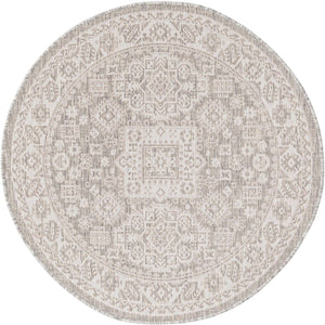 Unique Loom Blue Outdoor Aztec Rug – Durable 3' X 5' Design For Stylish Patios, Porches, And Sunrooms Gray  3162596-unique-loom