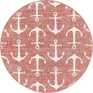 Unique Loom Yellow Outdoor Coastal Rug - Brighten Your Patio With Weather-resistant, Cheerful Decor Accent Red  3162838-unique-loom