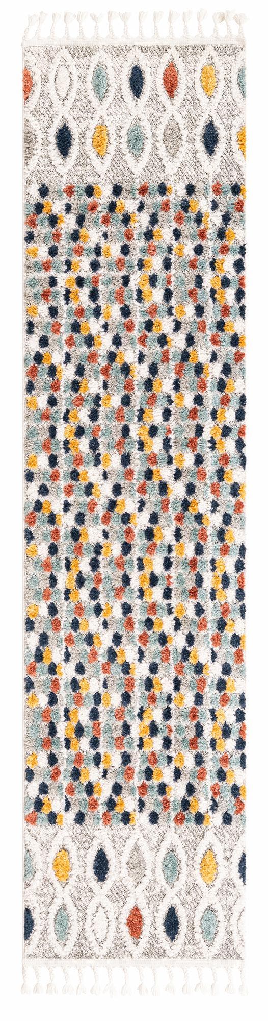 Unique Loom Black Cherokee 2' X 8' Outdoor Runner Rug - Durable, Bold Design With Cultural Patterns For Any Space Multi  3163522-unique-loom