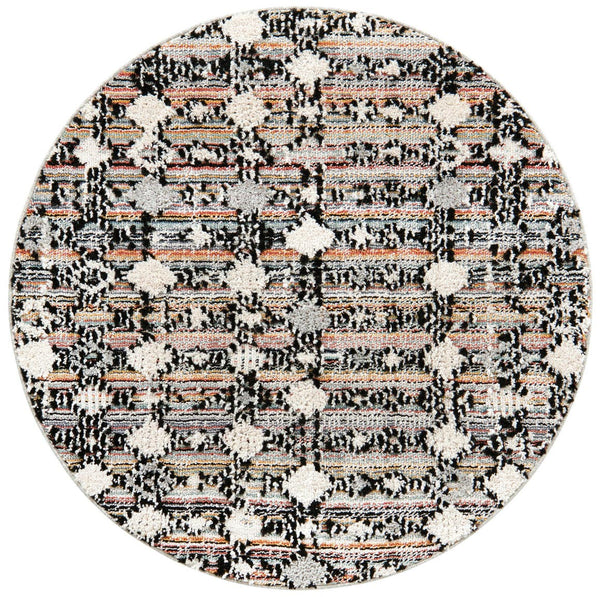 Unique Loom Black Cherokee 2' X 8' Outdoor Runner Rug - Durable, Bold Design With Cultural Patterns For Any Space Multi  3163544-unique-loom