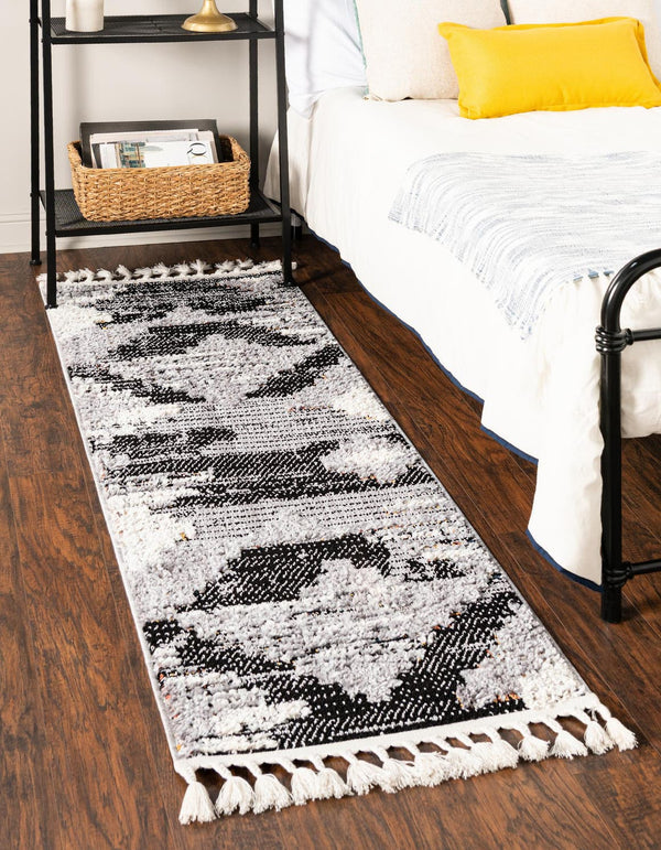Unique Loom Fossil Gray 2' X 6' Cherokee Runner - Stylish, Durable Hallway Accent For Timeless Home Décor Gray  3163619-unique-loom