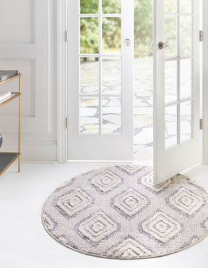 Unique Loom Fossil Gray 2' X 6' Cherokee Runner - Stylish, Durable Hallway Accent For Timeless Home Décor Ivory  3163664-unique-loom