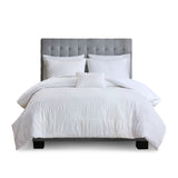 Madison Park Nicolette Casual 4 Piece Cotton Seersucker Duvet Cover Set MP12-4397 White