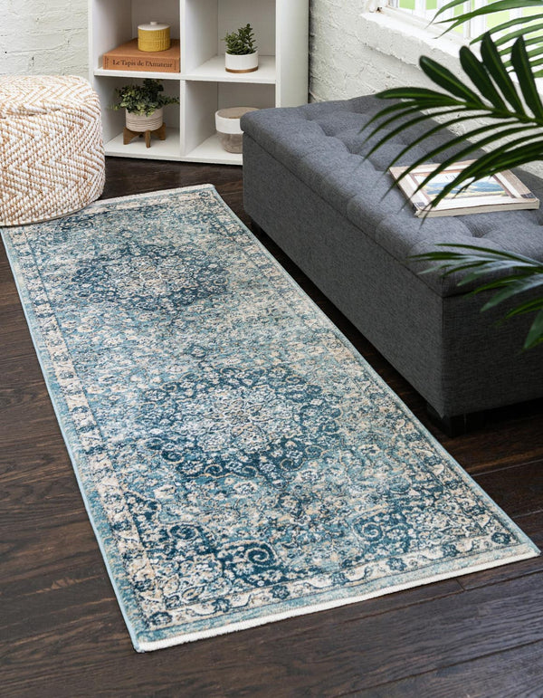 Unique Loom Multi 2' X 4' Newport Runner - Vibrant Multi-color Design For Stylish Entryways And Hallways Navy,Blue  3164478-unique-loom