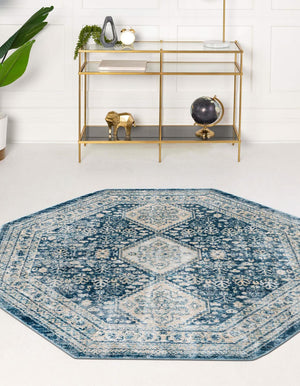 Unique Loom Red Newport 2' X 6' Runner - Vibrant, Durable Floor Accent For High-traffic Areas, Stylish Design Navy,Blue  3164517-unique-loom