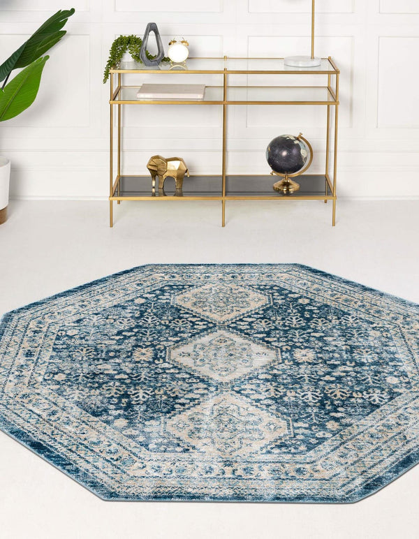 Unique Loom Red Newport 2' X 6' Runner - Vibrant, Durable Floor Accent For High-traffic Areas, Stylish Design Navy,Blue  3164517-unique-loom