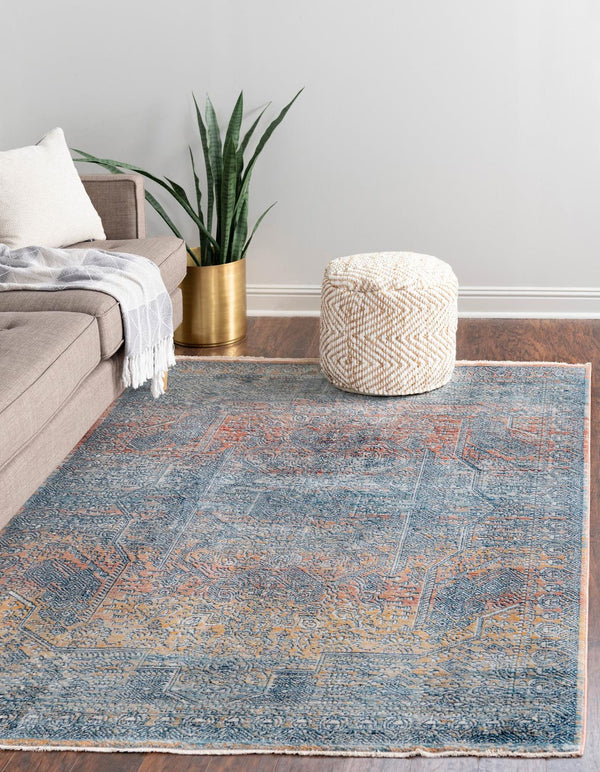 Unique Loom Red Newport 2' X 6' Runner - Vibrant, Durable Floor Accent For High-traffic Areas, Stylish Design Multi  3164548-unique-loom