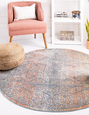 Unique Loom Red Newport 2' X 6' Runner - Vibrant, Durable Floor Accent For High-traffic Areas, Stylish Design Multi  3164551-unique-loom
