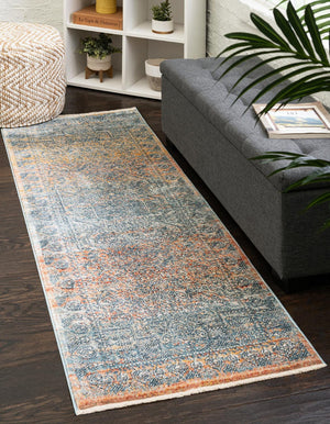 Unique Loom Red Newport 2' X 6' Runner - Vibrant, Durable Floor Accent For High-traffic Areas, Stylish Design Multi  3164562-unique-loom