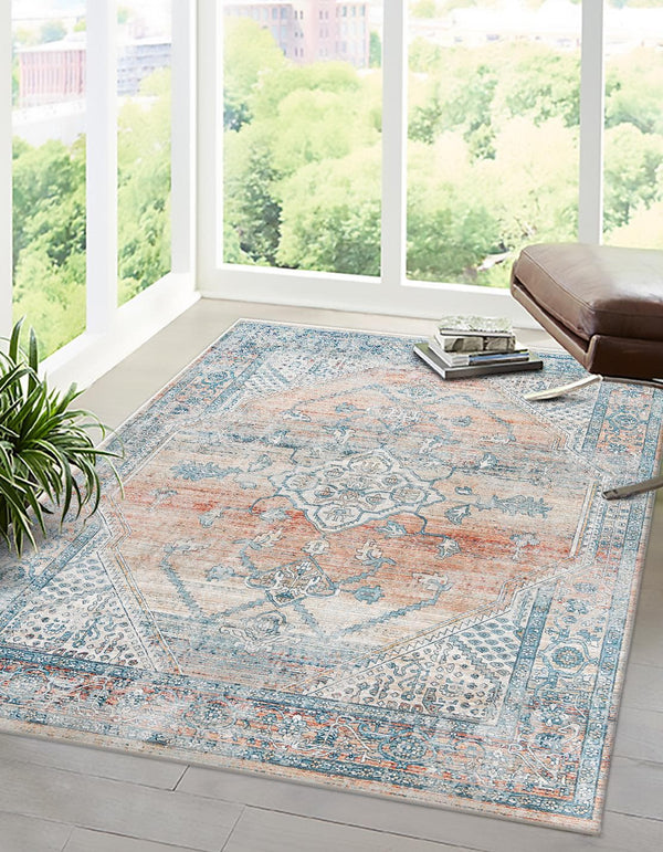 Unique Loom Red Newport 2' X 6' Runner - Vibrant, Durable Floor Accent For High-traffic Areas, Stylish Design Multi  3164569-unique-loom