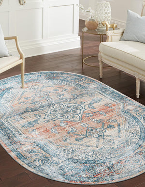 Unique Loom Red Newport 2' X 6' Runner - Vibrant, Durable Floor Accent For High-traffic Areas, Stylish Design Multi  3164577-unique-loom