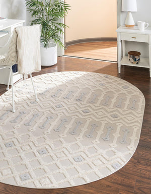 Unique Loom Sandy Elegant 3' Round Arlo Rug - Cozy Neutral Décor Accent For Any Home Style And Space Beige  3165536-unique-loom