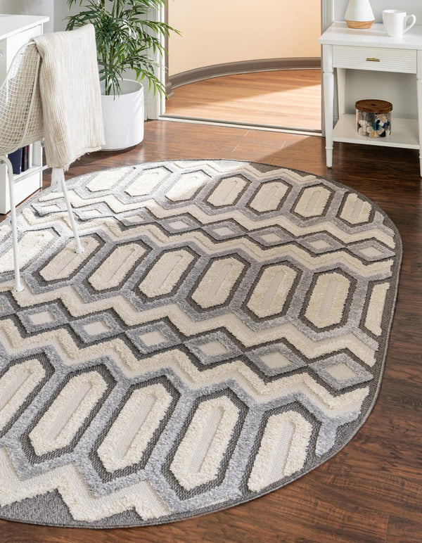 Unique Loom Charcoal Modern Area Rug For Entryways, Stylish And Durable Design For Contemporary Interiors Charcoal  3165612-unique-loom