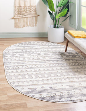 Unique Loom Charcoal Modern Area Rug For Entryways, Stylish And Durable Design For Contemporary Interiors Beige  3165631-unique-loom
