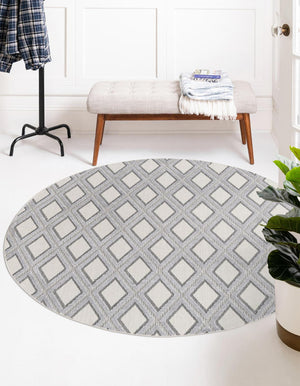 Unique Loom Charcoal Modern Area Rug For Entryways, Stylish And Durable Design For Contemporary Interiors Beige  3165645-unique-loom