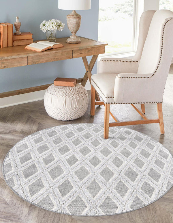 Unique Loom Charcoal Modern Area Rug For Entryways, Stylish And Durable Design For Contemporary Interiors Charcoal  3165664-unique-loom