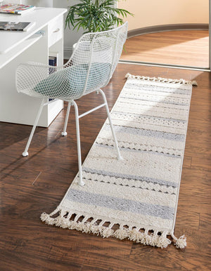 Unique Loom Charcoal Modern Area Rug For Entryways, Stylish And Durable Design For Contemporary Interiors Beige  3165692-unique-loom