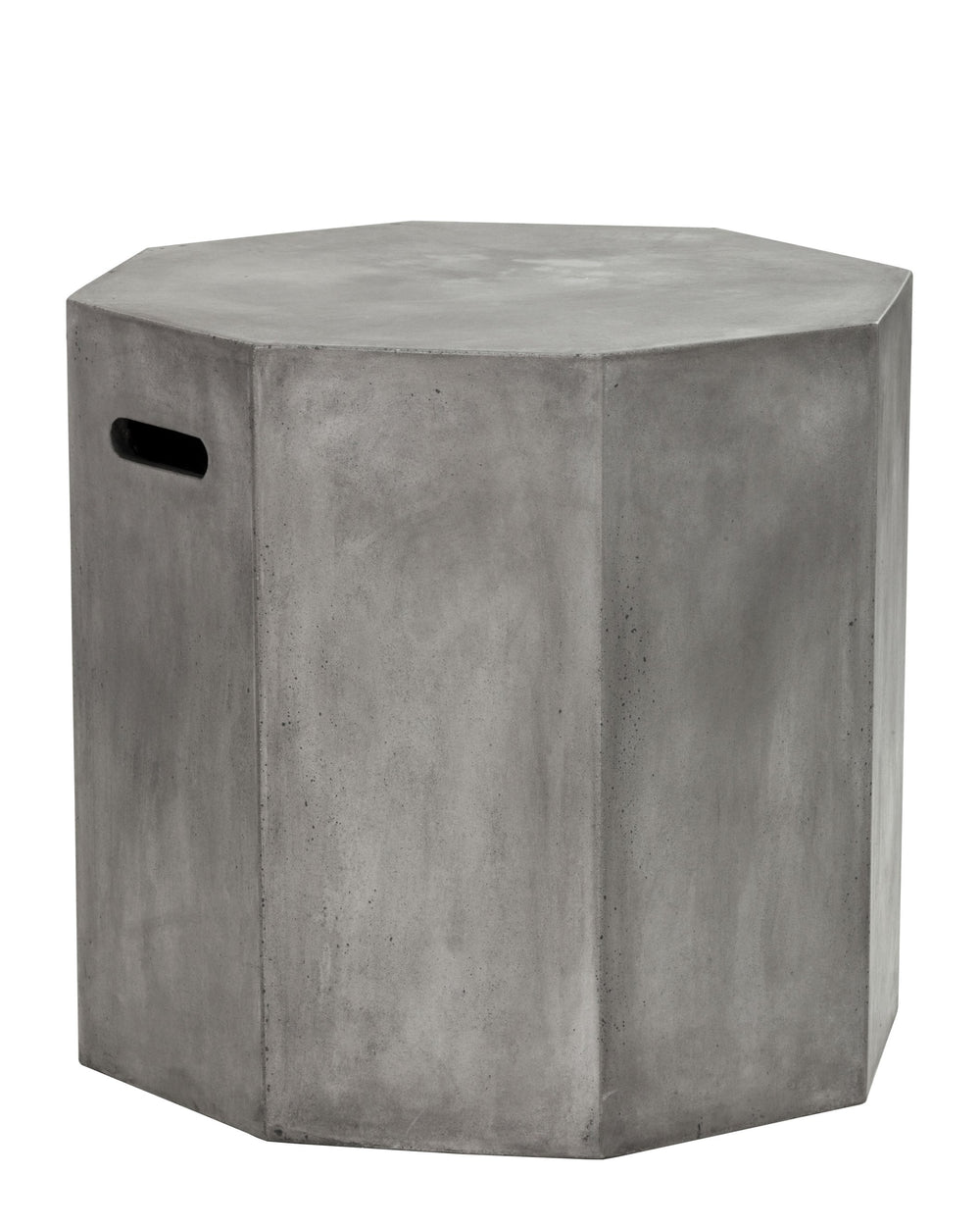 Sunpan Ollo Octagonal End Table - Unique Concrete Design for Modern Spaces, Indoor & Covered Outdoor Use