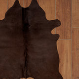 Homeroots 72" X 84" Chocolate Cowhide - Rug Chocolate Cowhide 316707