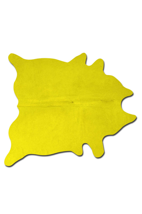 Homeroots 72" X 84" Yellow Cowhide - Rug Yellow Cowhide 316711