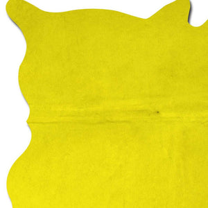 Homeroots 72" X 84" Yellow Cowhide - Rug Yellow Cowhide 316711