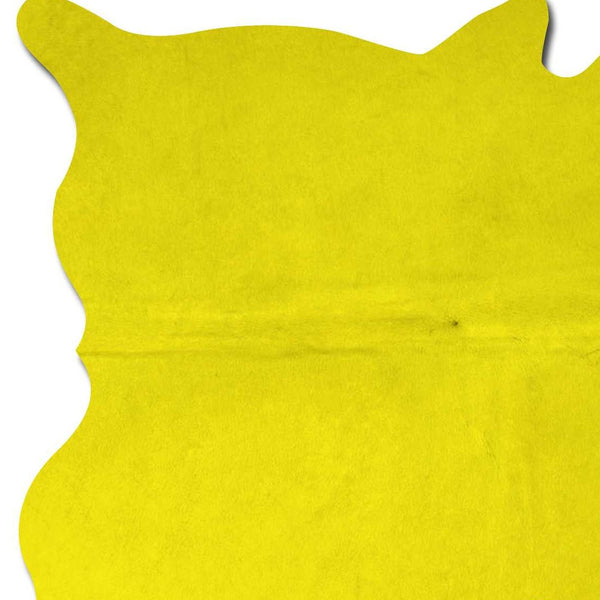 Homeroots 72" X 84" Yellow Cowhide - Rug Yellow Cowhide 316711