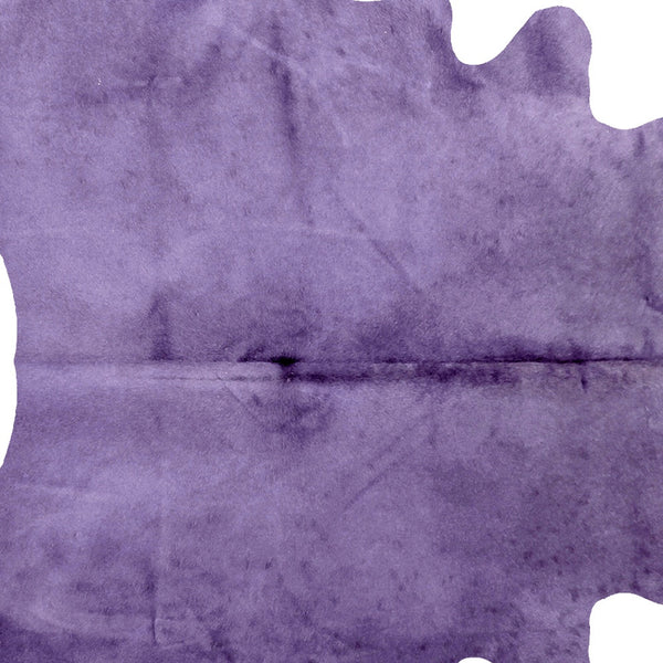 Homeroots 6' X 7' Purple Cowhide Cowhide Area Rug Purple Cowhide 316712