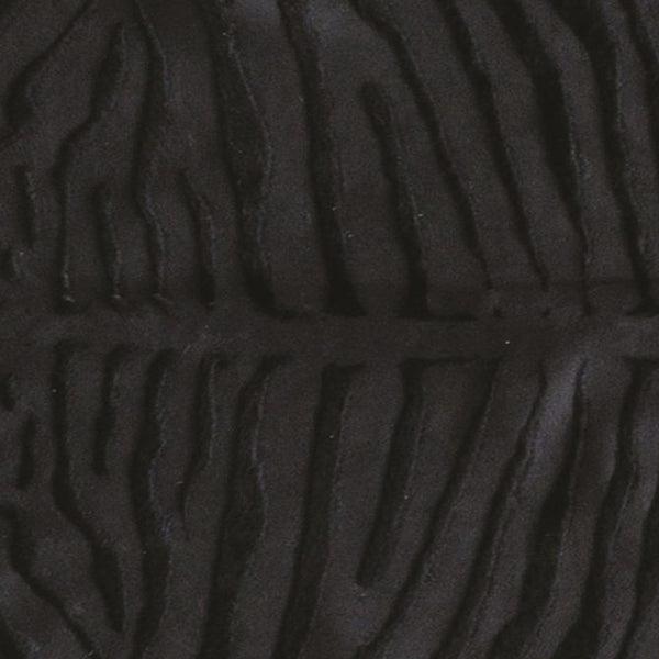 Homeroots 6' X 7' Black Cowhide Handmade Area Rug Black Cowhide 316718