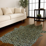 Homeroots 72" X 84" Leopard Cowhide - Rug Leopard Cowhide 316720