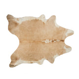 Homeroots 72" X 84" Tan And White Cowhide - Rug Tan,White Cowhide 316748