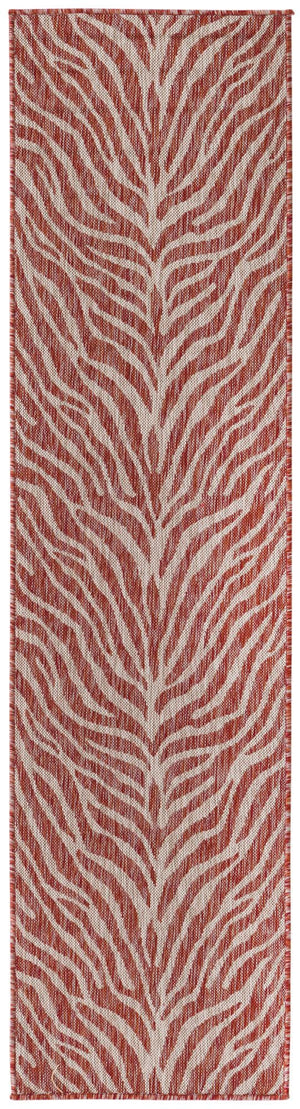 Unique Loom Rust Outdoor Safari Rug - Stylish 2' X 3' Accent For Patios And Sunrooms With Durable Design Red  3168098-unique-loom