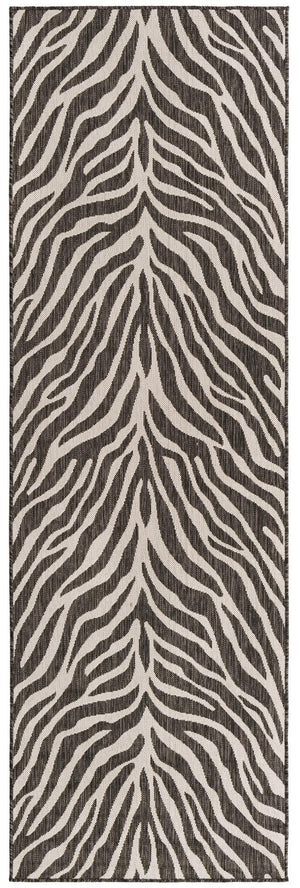 Unique Loom Natural 2' X 8' Outdoor Safari Runner - Enhance Your Patio With Earthy Elegance And Rustic Charm White  3168153-unique-loom