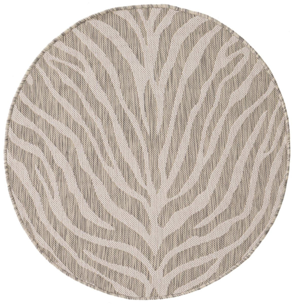 Unique Loom Natural 2' X 8' Outdoor Safari Runner - Enhance Your Patio With Earthy Elegance And Rustic Charm Blue  3168141-unique-loom