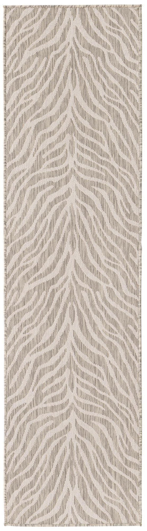 Unique Loom Natural 2' X 8' Outdoor Safari Runner - Enhance Your Patio With Earthy Elegance And Rustic Charm Gray  3168168-unique-loom
