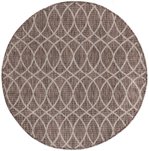 Unique Loom Brown Outdoor Trellis Rug - Stylish 3' X 5' Design For Patios And Garden Seating Areas Brown  3168180-unique-loom