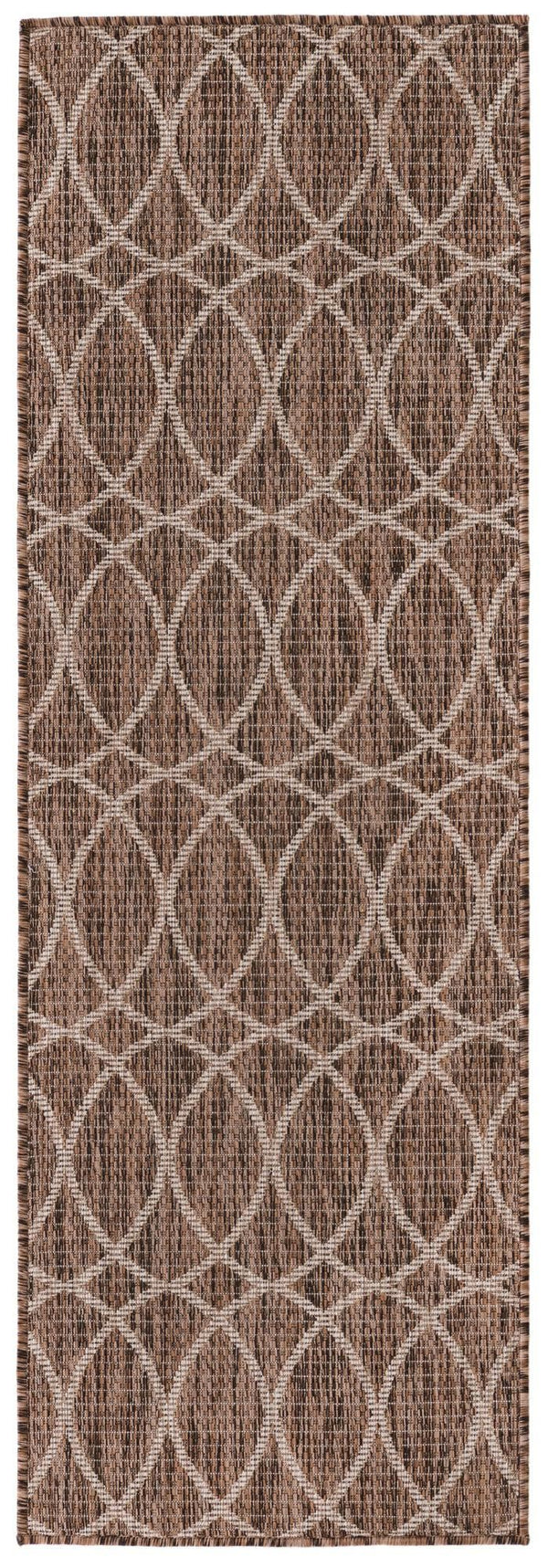 Unique Loom Brown Outdoor Trellis Rug - Stylish 3' X 5' Design For Patios And Garden Seating Areas Brown  3168183-unique-loom