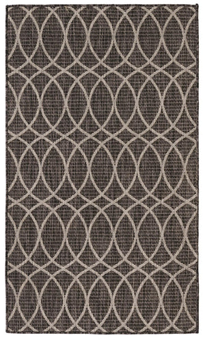 Unique Loom Charcoal Outdoor Trellis Runner - Elegant Design, Weather-resistant, Perfect For Patios & Walkways Charcoal  3168217-unique-loom