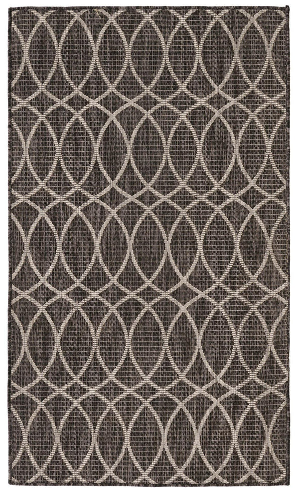 Unique Loom Charcoal Outdoor Trellis Runner - Elegant Design, Weather-resistant, Perfect For Patios & Walkways Charcoal  3168217-unique-loom