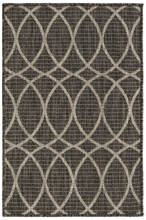 Unique Loom Charcoal Outdoor Trellis Runner - Elegant Design, Weather-resistant, Perfect For Patios & Walkways Charcoal  3168219-unique-loom