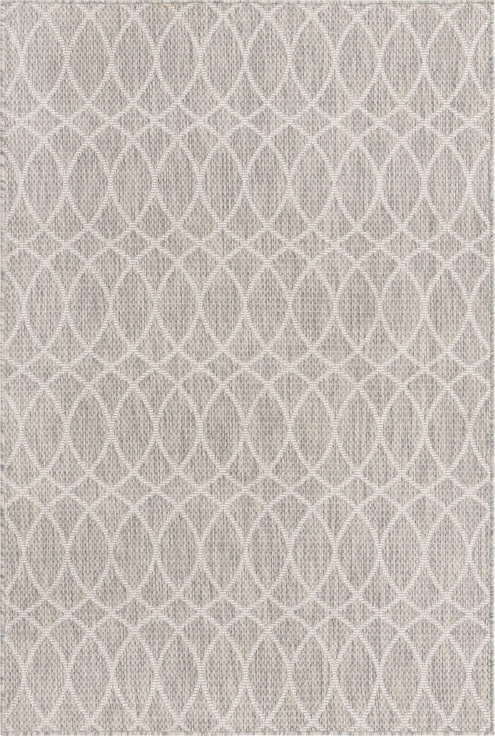 Unique Loom Charcoal Outdoor Trellis Runner - Elegant Design, Weather-resistant, Perfect For Patios & Walkways Gray  3168281-unique-loom