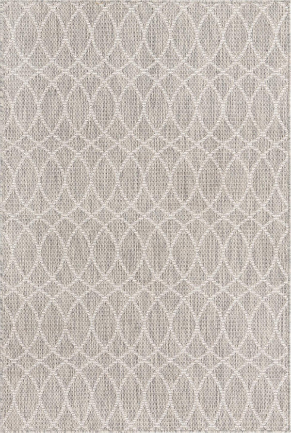 Unique Loom Charcoal Outdoor Trellis Runner - Elegant Design, Weather-resistant, Perfect For Patios & Walkways Gray  3168272-unique-loom