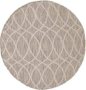 Unique Loom Charcoal Outdoor Trellis Runner - Elegant Design, Weather-resistant, Perfect For Patios & Walkways Gray  3168274-unique-loom