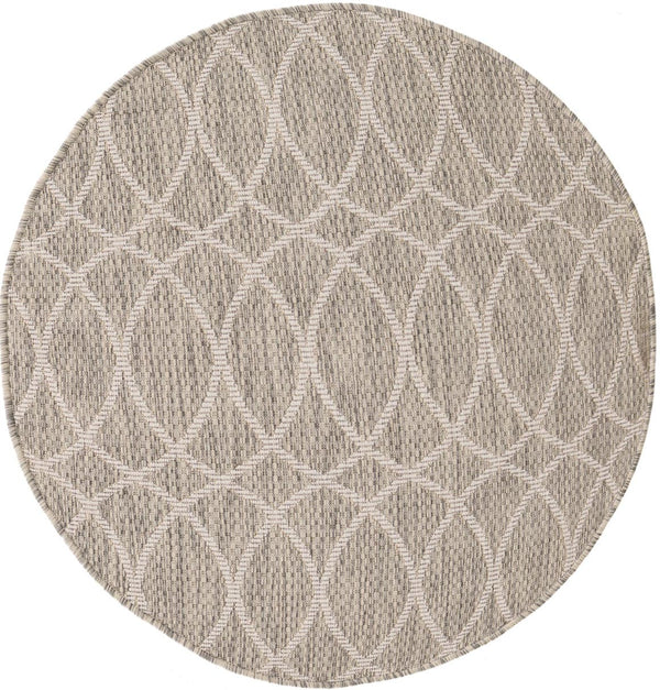 Unique Loom Charcoal Outdoor Trellis Runner - Elegant Design, Weather-resistant, Perfect For Patios & Walkways Gray  3168274-unique-loom