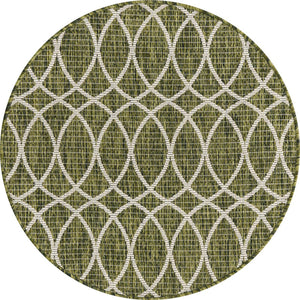 Unique Loom Charcoal Outdoor Trellis Runner - Elegant Design, Weather-resistant, Perfect For Patios & Walkways Green  3168288-unique-loom