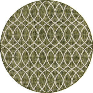 Unique Loom Charcoal Outdoor Trellis Runner - Elegant Design, Weather-resistant, Perfect For Patios & Walkways Green  3168292-unique-loom