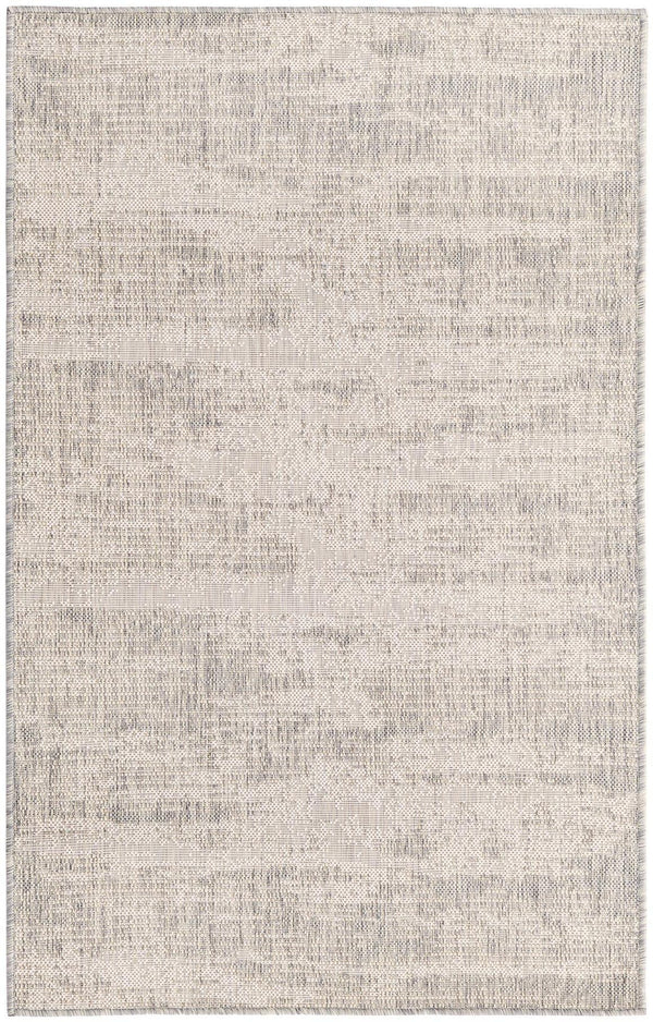 Unique Loom Brown Outdoor Modern Rug - Stylish 3'1" X 5'3" Weather-resistant Design For Patios And Decks Gray  3168317-unique-loom