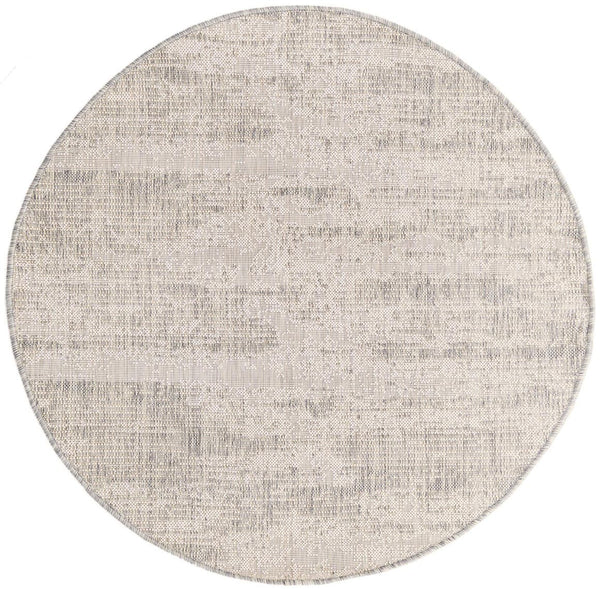 Unique Loom Brown Outdoor Modern Rug - Stylish 3'1" X 5'3" Weather-resistant Design For Patios And Decks Gray  3168322-unique-loom