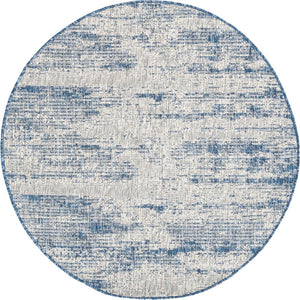 Unique Loom Brown Outdoor Modern Rug - Stylish 3'1" X 5'3" Weather-resistant Design For Patios And Decks Blue  3168336-unique-loom