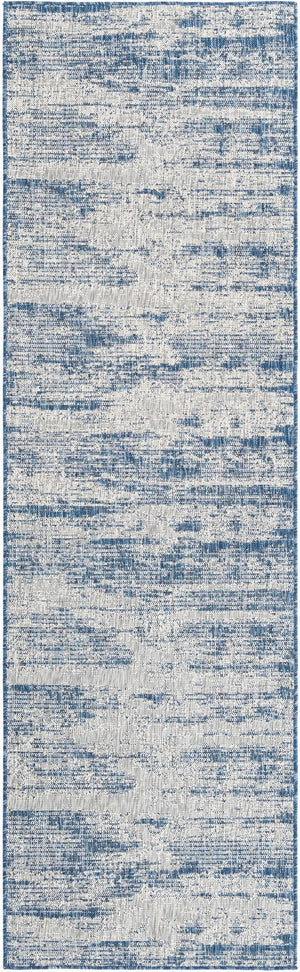 Unique Loom Brown Outdoor Modern Rug - Stylish 3'1" X 5'3" Weather-resistant Design For Patios And Decks Blue  3168337-unique-loom